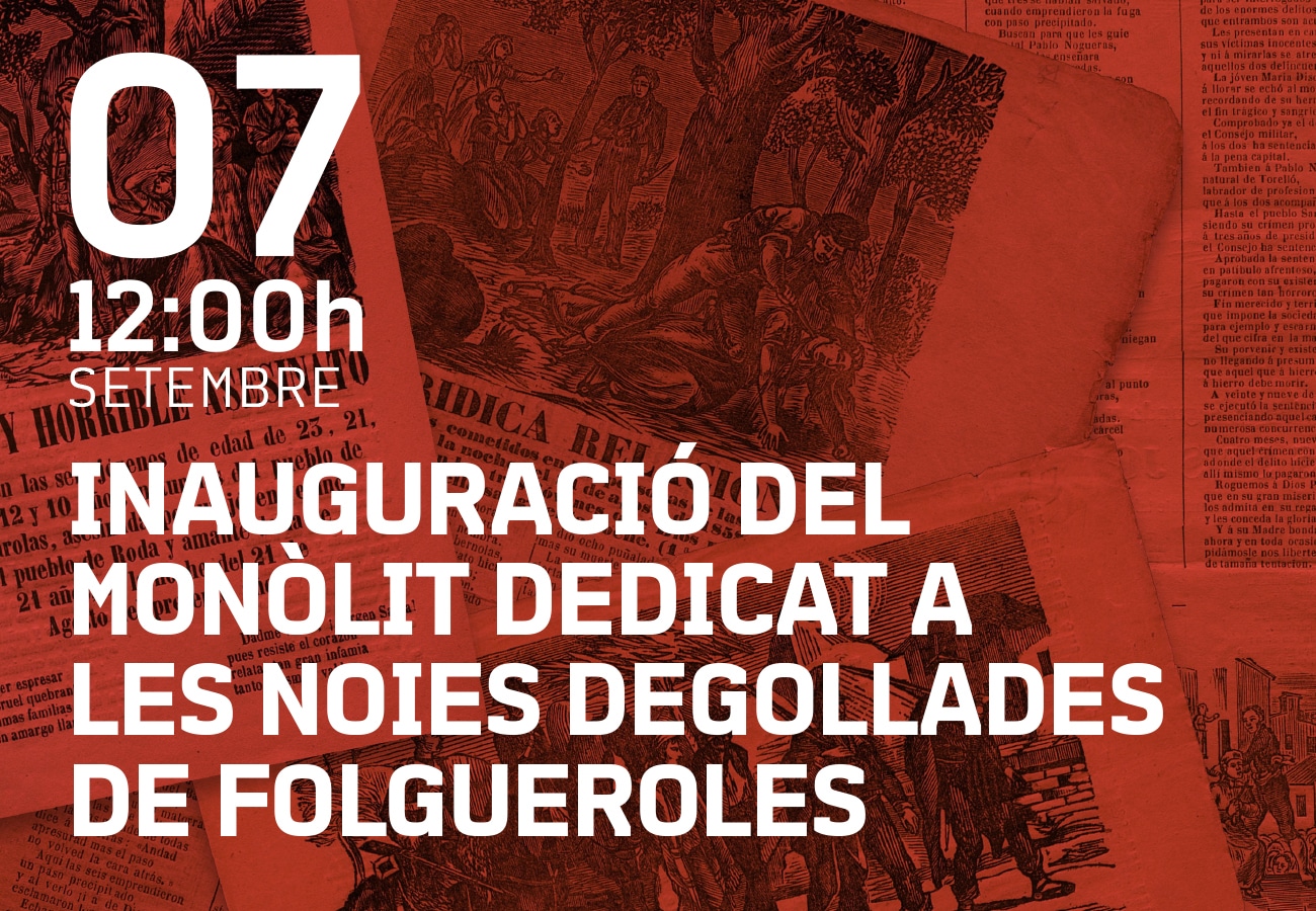 Inauguració placa Les degollades de Folgueroles